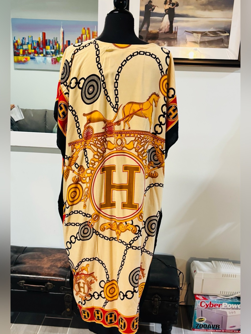 ❤️NWOT Batik Sumi Designer Kaftan Dress-One Size - Picture 4 of 6